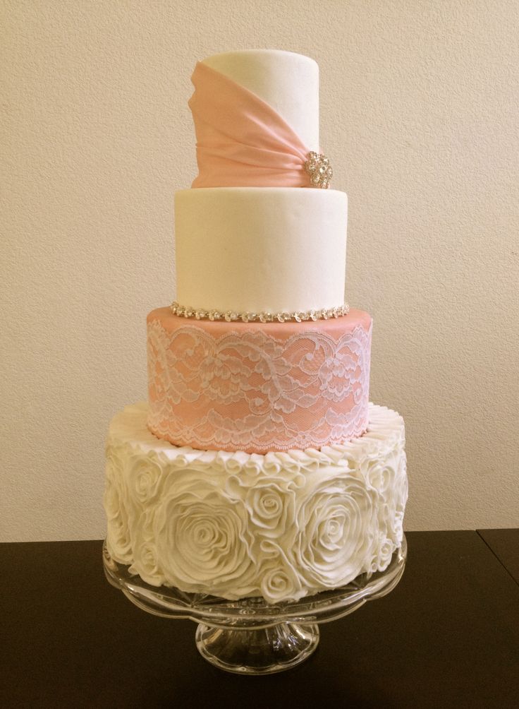 ruffle wedding cake tutorial