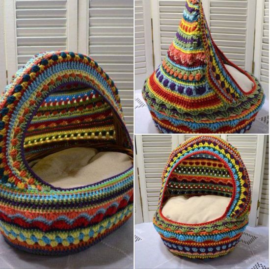 crochet cat bed tutorial