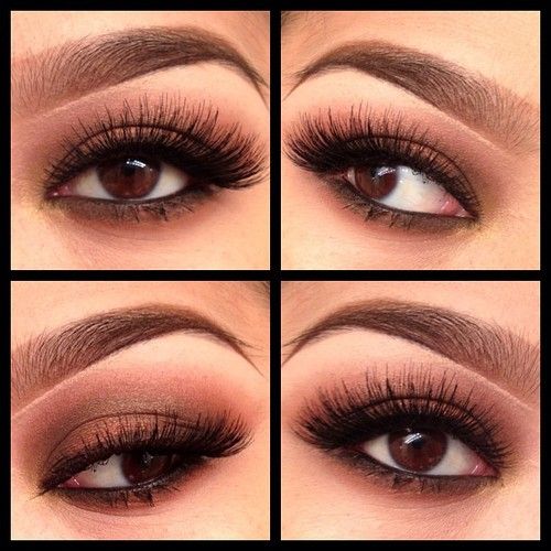 evening makeup tutorial for brown eyes
